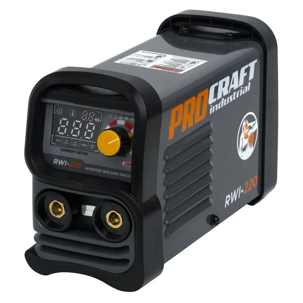 Сварочный инверторный аппарат ProCraft Industrial RWI220 MMA TIG lift, с дисплеем