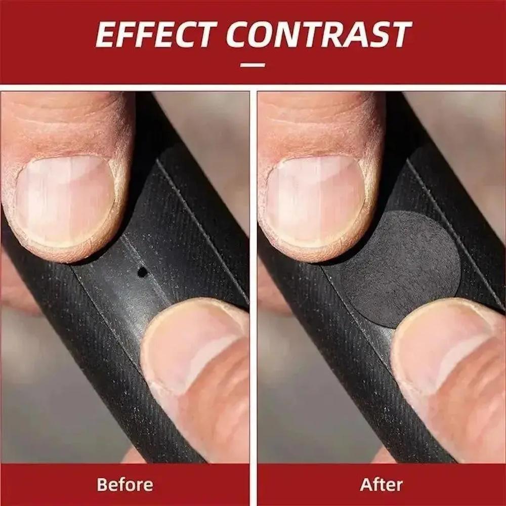 Набор заплаток для ремонта велосипедных шин самоклеящиеся быстросохнущие 10 шт. Черный (3000003792) - фото 6