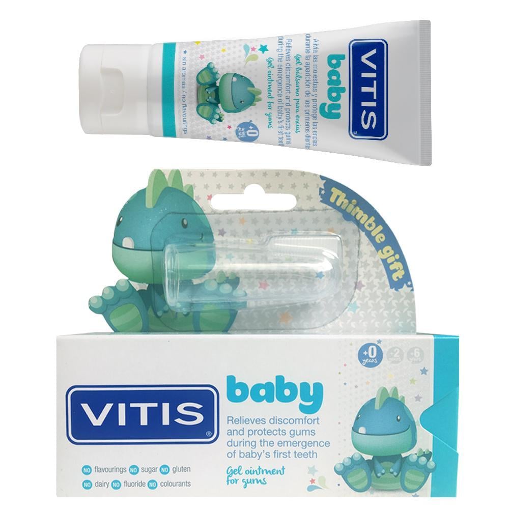 Гель-паста мазь детская Vitis Baby от 0 до 2 лет 30 мл и напальчник (4599)