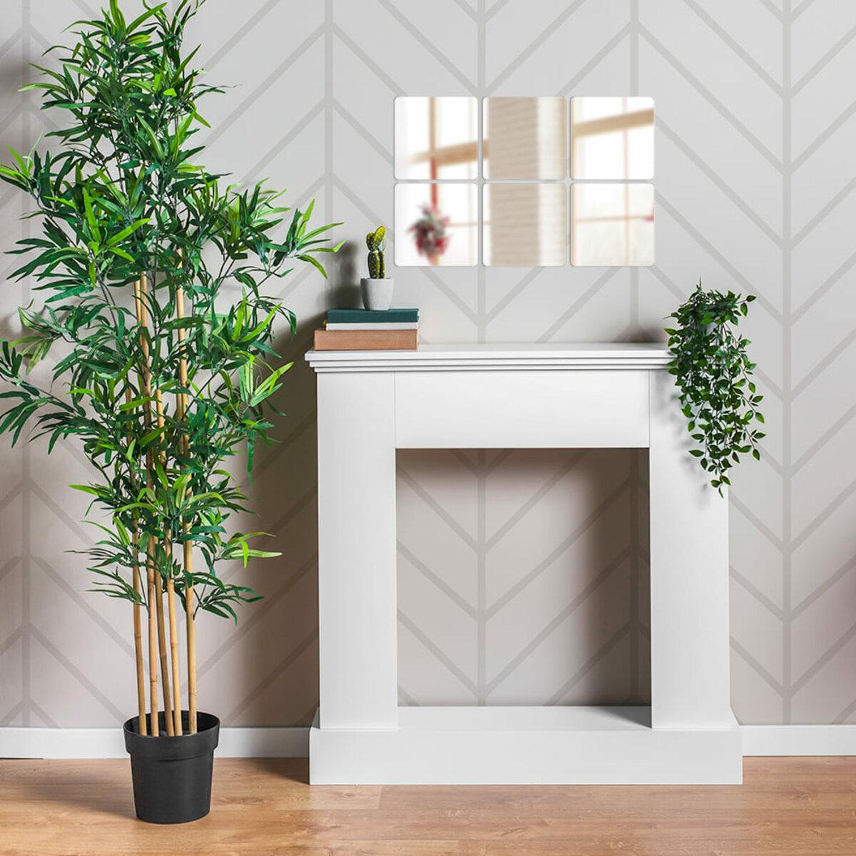 Декор дзеркальний акриловий самоклеючий 6 шт. Сріблястий (SW-00002526) - фото 5