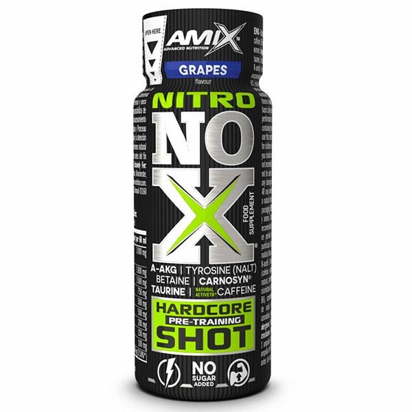 Комплекс до тренировки Amix Nutrition Nitro NOX Hardcore Pre-Treining Shot 60 ml Grape 1 servings (000026227)