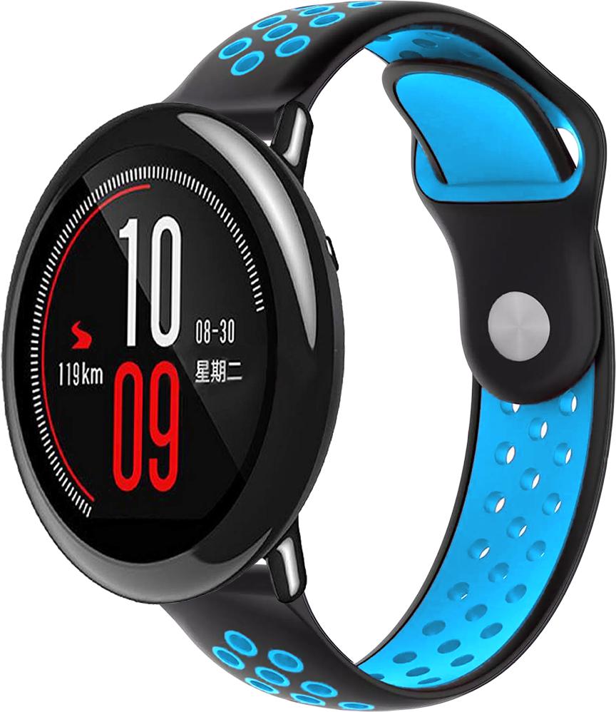 Ремешок Sport для Amazfit Pace 22 мм Black Sky Blue (23051-6A)