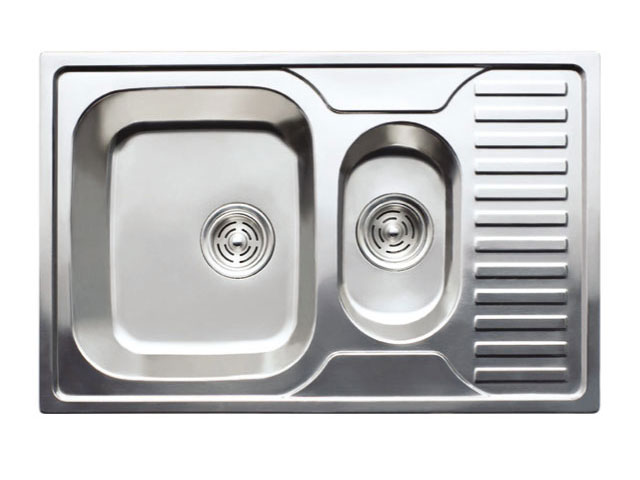 Мойка кухонная Aqua-World NAPOLI нержавеющая сталь 0,8 мм правая 780х500 мм Сатин