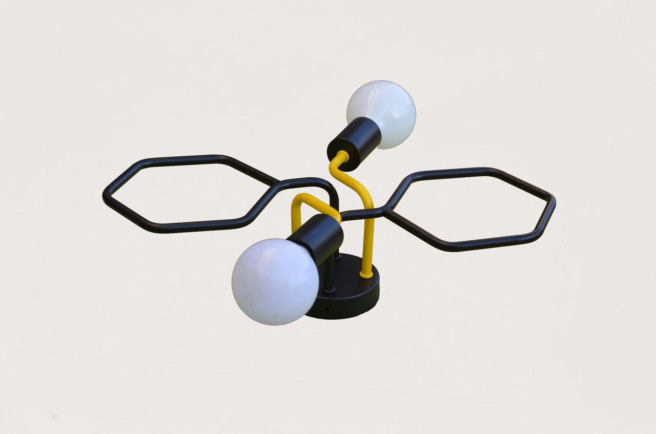 Люстра 54х38 см Е27 Чорний/Жовтий (SR-0202) - фото 5