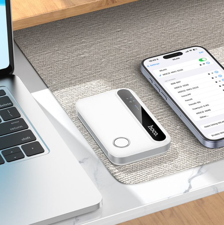 Модем портативний WiFi роутер 4G HOCO HI41 150Mbps 2100mAh - фото 6 Модем портативний WiFi роутер 4G HOCO HI41 150Mbps 2100mAh - фото 6