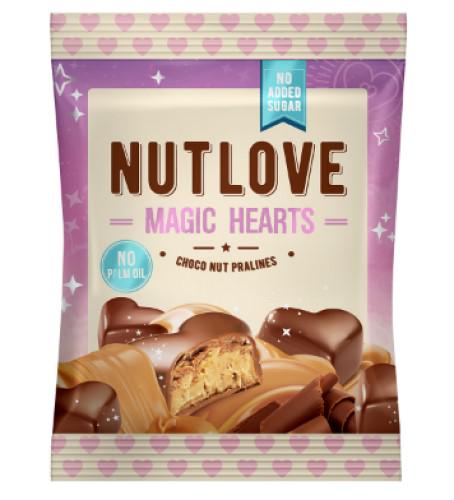 Цукерки AllNutrition NutLove Magic Hearts шоколадно-горіховий 100 г (К2022-09-0092)