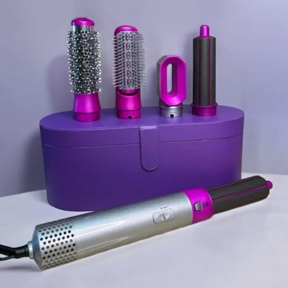 Стайлер для волосся 5в1 з керамічним покриттям і іонізацією Фіолетовий