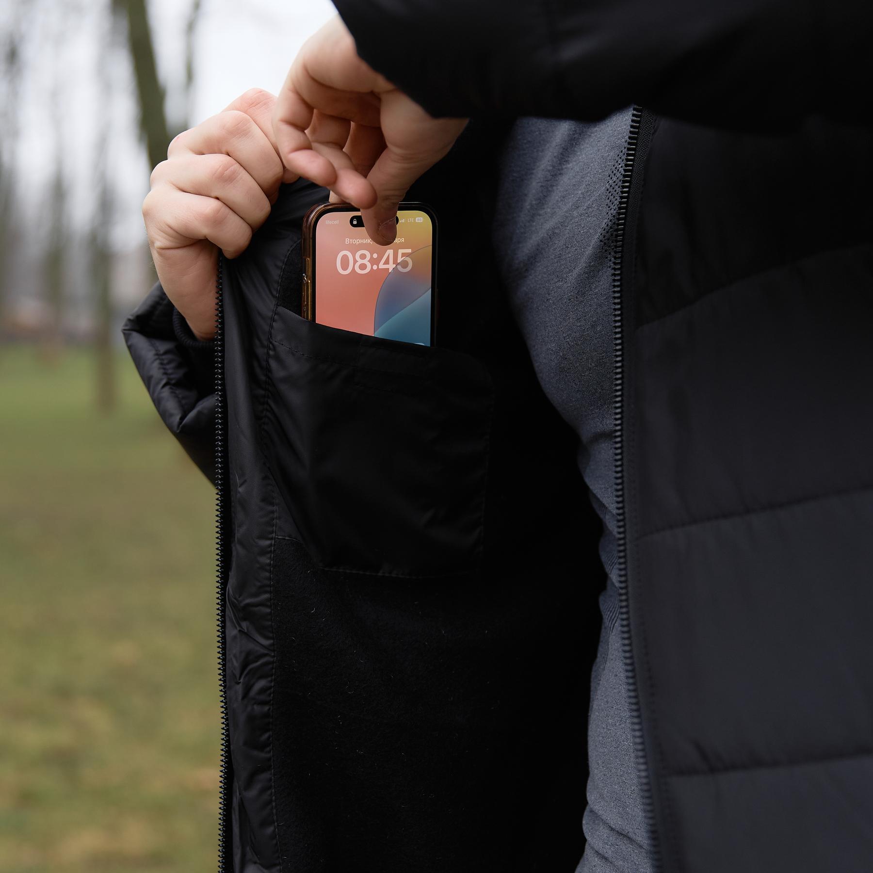 Куртка Intruder чоловіча зимова подовжена XL Чорний (1969093715/3) - фото 2 Куртка Intruder чоловіча зимова подовжена XL Чорний (1969093715/3) - фото 2