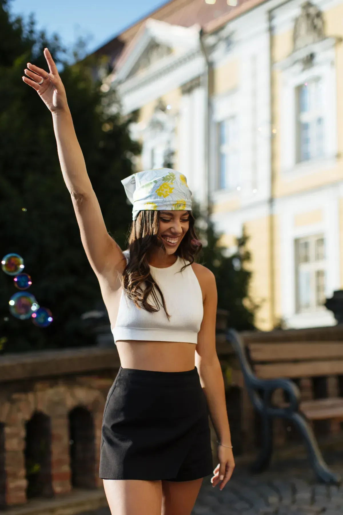 Платок шелковый 55х55 см Разноцветный - фото 5 Платок шелковый 55х55 см Разноцветный - фото 5