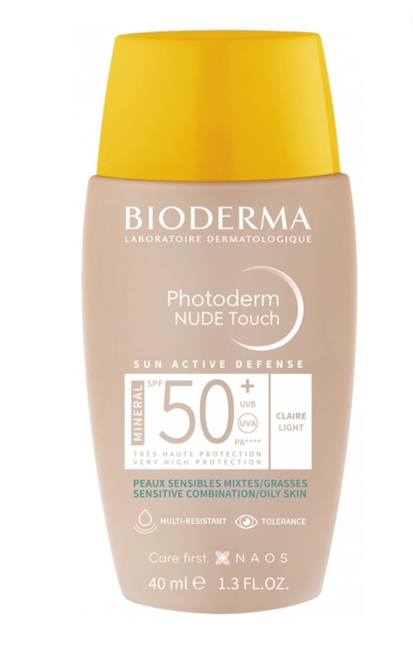 Флюид солнцезащитный BIODERMA Photoderm Nude Touch SPF 50+ для смешанной/чувствительной и жирной кожи 40 мл (2595165818)