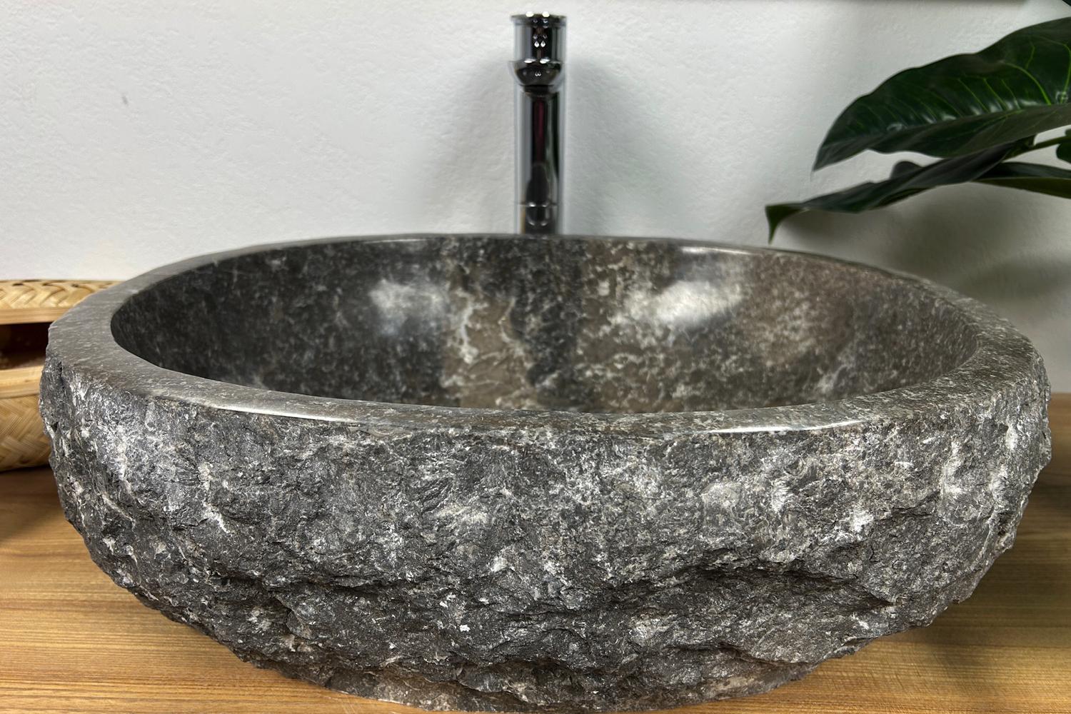 Умивальник накладний з мармуру з унікальною текстурою 53х43х16,5 см Сірий (25167780) - фото 2 Умивальник накладний з мармуру з унікальною текстурою 53х43х16,5 см Сірий (25167780) - фото 2