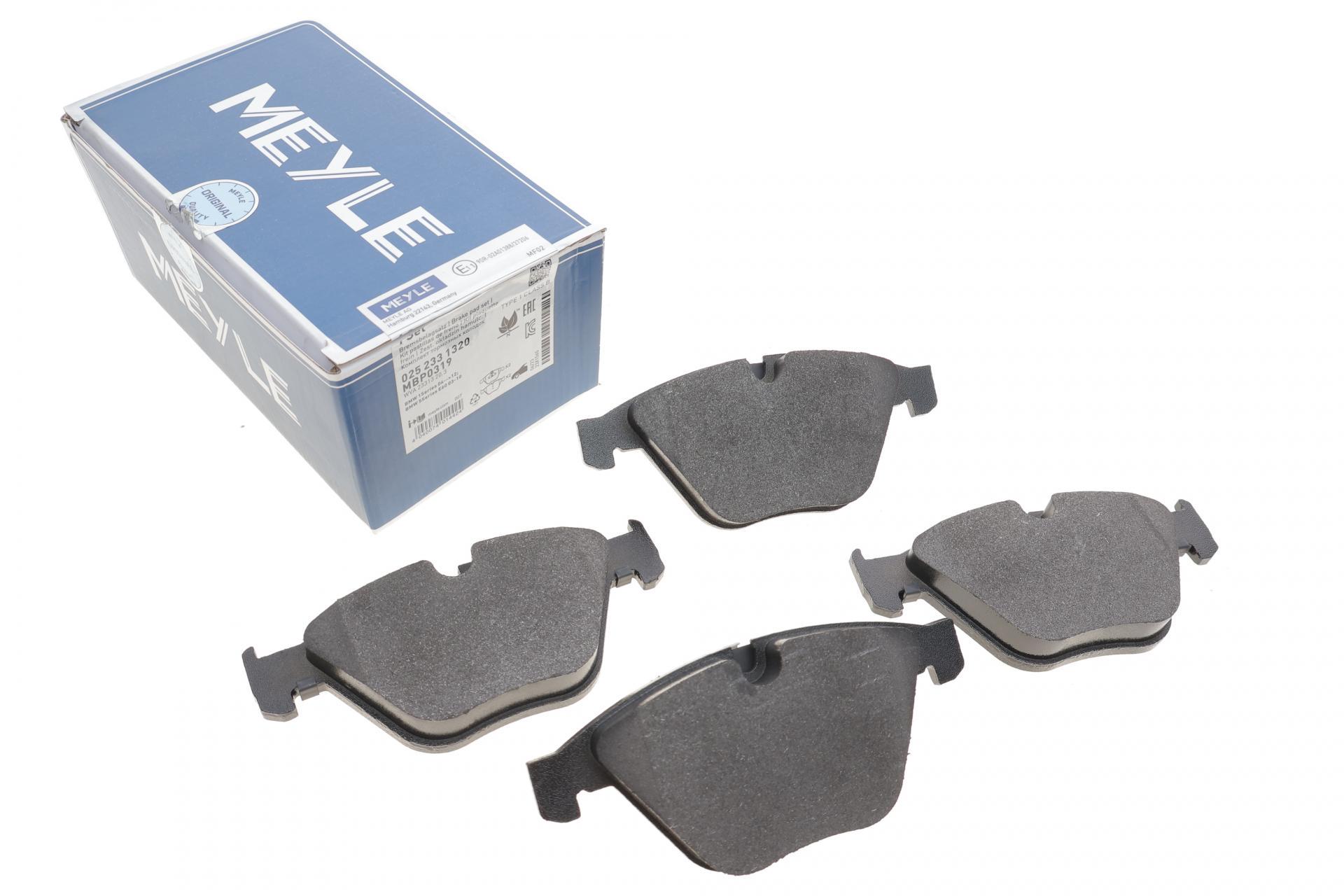 Гальмівні колодки передні Meyle для BMW 3 E90-E93 05- (025 233 1320)