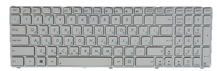 Клавиатура для ноутбука Asus PRO90 PRO90 матовая (04GNV32KRU00)