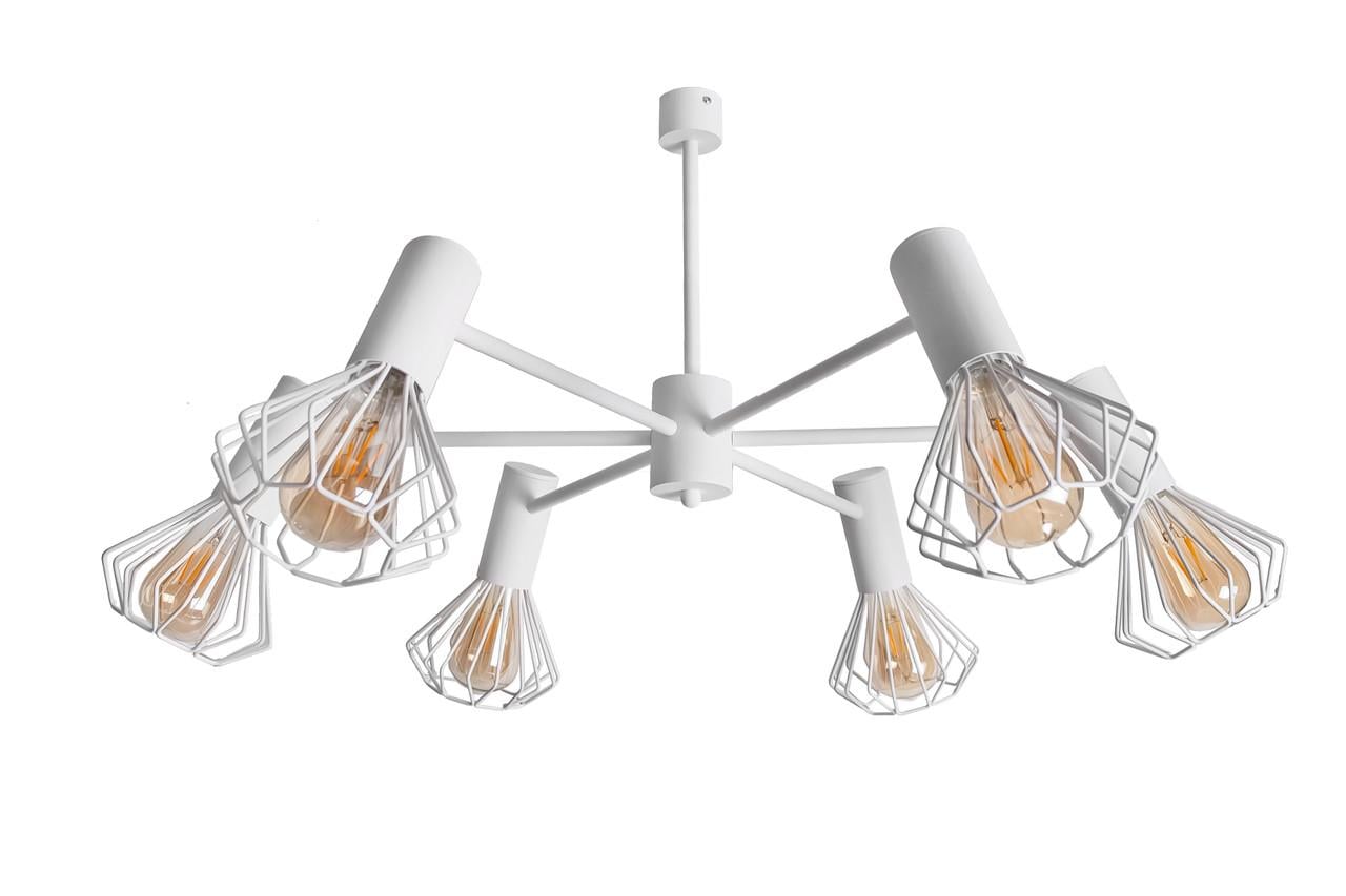 Люстра MSK ELECTRIC Diadem NL 22152-6 WH на шість плафонів (MSK_616865) - фото 3 Люстра MSK ELECTRIC Diadem NL 22152-6 WH на шість плафонів (MSK_616865) - фото 3
