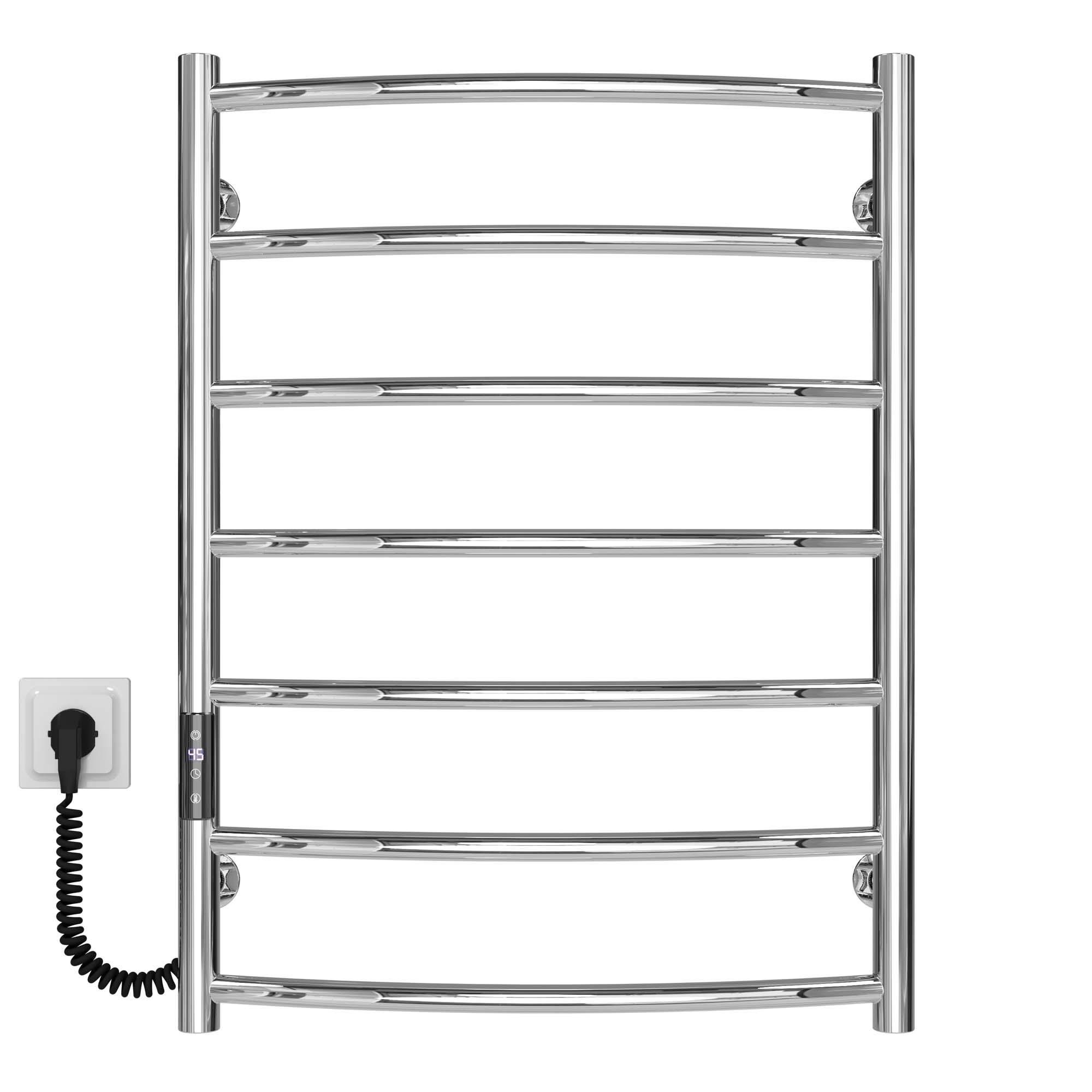 Рушникосушарка електрична Deffi Класік П7 JD03 ліве підключення нержавіюча сталь 500х700 мм Хром (C.DK.70.50.7.E.C.L.1)