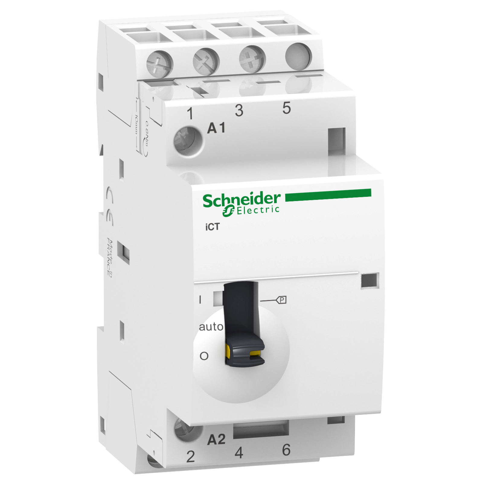 Контактор модульний із ручним керуванням Schneider Electric Acti9 iCT 3P 25A 3NO 230V (A9C21833)