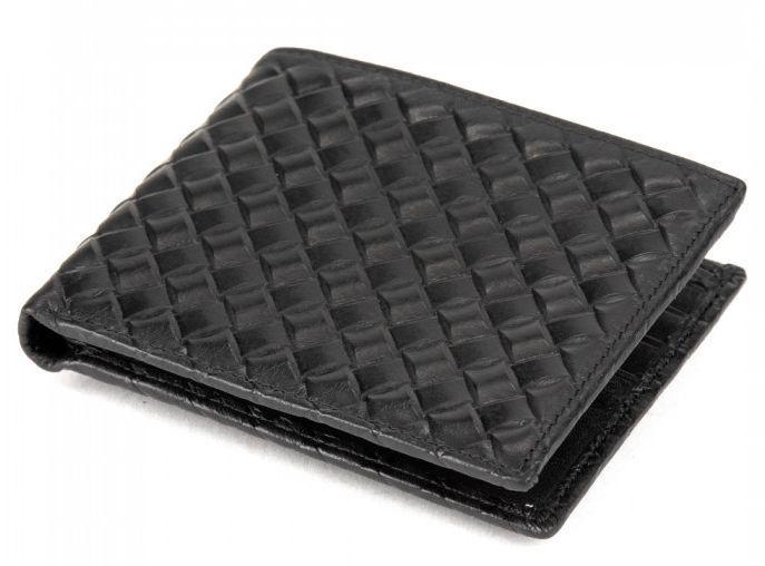 Портмоне кожаное мужское Tiding Bag Черный