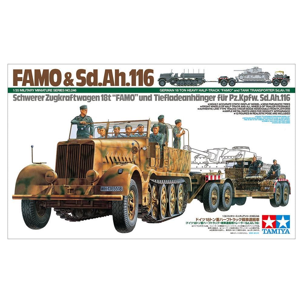 Сборная модель Tamiya тягач 1:35 FAMO and Tank Transporter (35246-000)