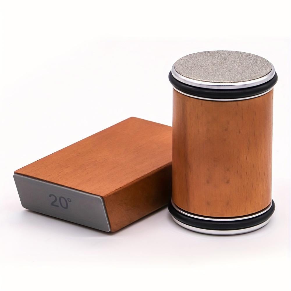 Точилка для ножей роликовая с абразивным камнем и магнитной базой 15° 20°