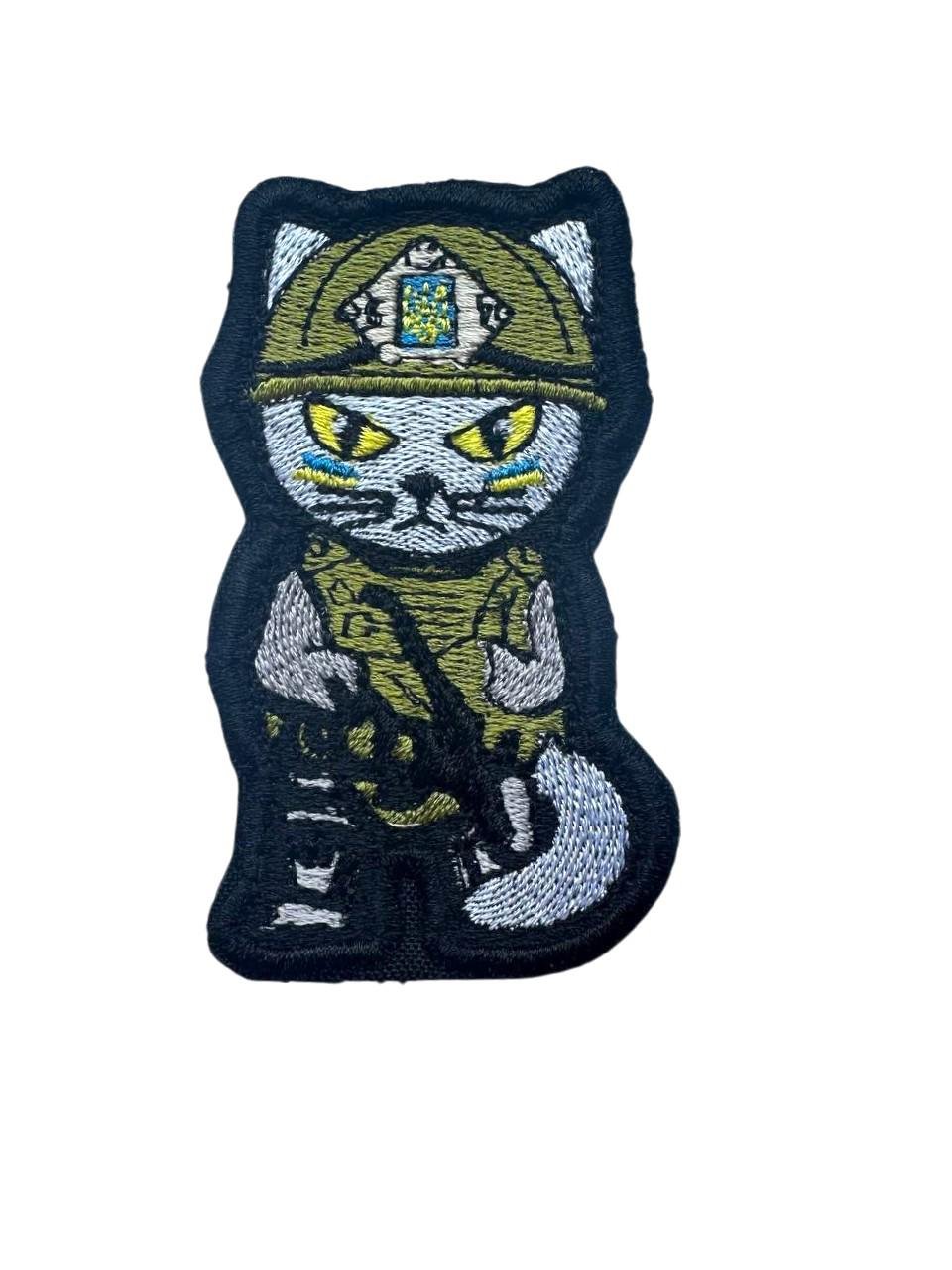 Шеврон на липучці Кіт ЗСУ (058)