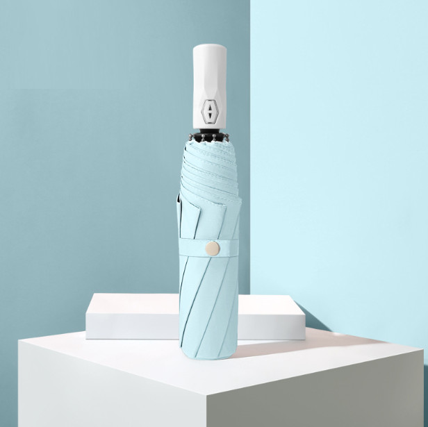 Парасолька складана 8279 110 см Бірюзовий (4416348) - фото 1 Парасолька складана 8279 110 см Бірюзовий (4416348) - фото 1