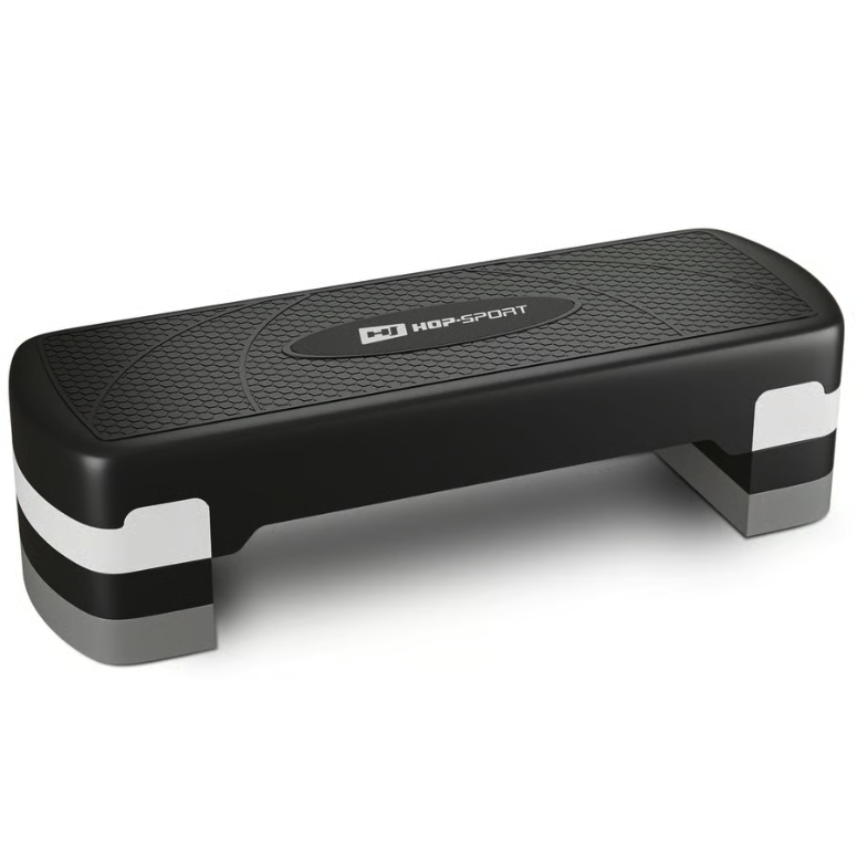 Степ платформа Hop-Sport HS-PP033AS Черно-белая (4709)