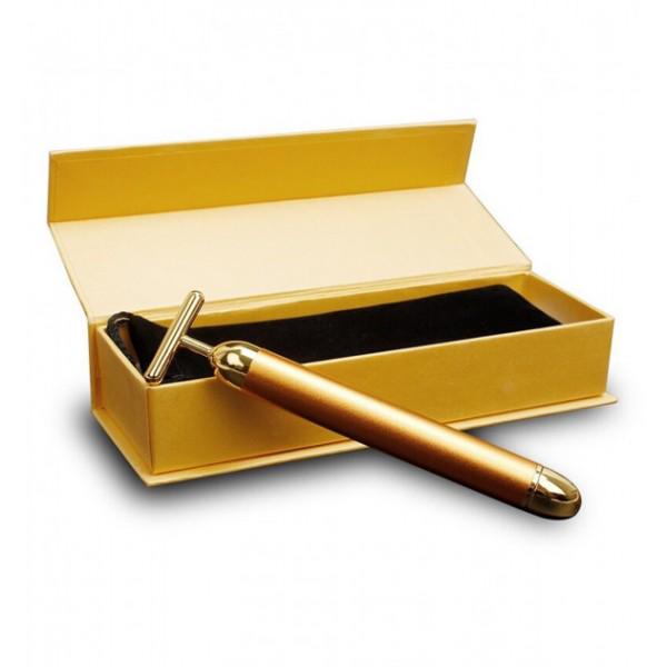 Вибромассажер для лица Revoskin Energy Beauty Bar ионный Gold - фото 5