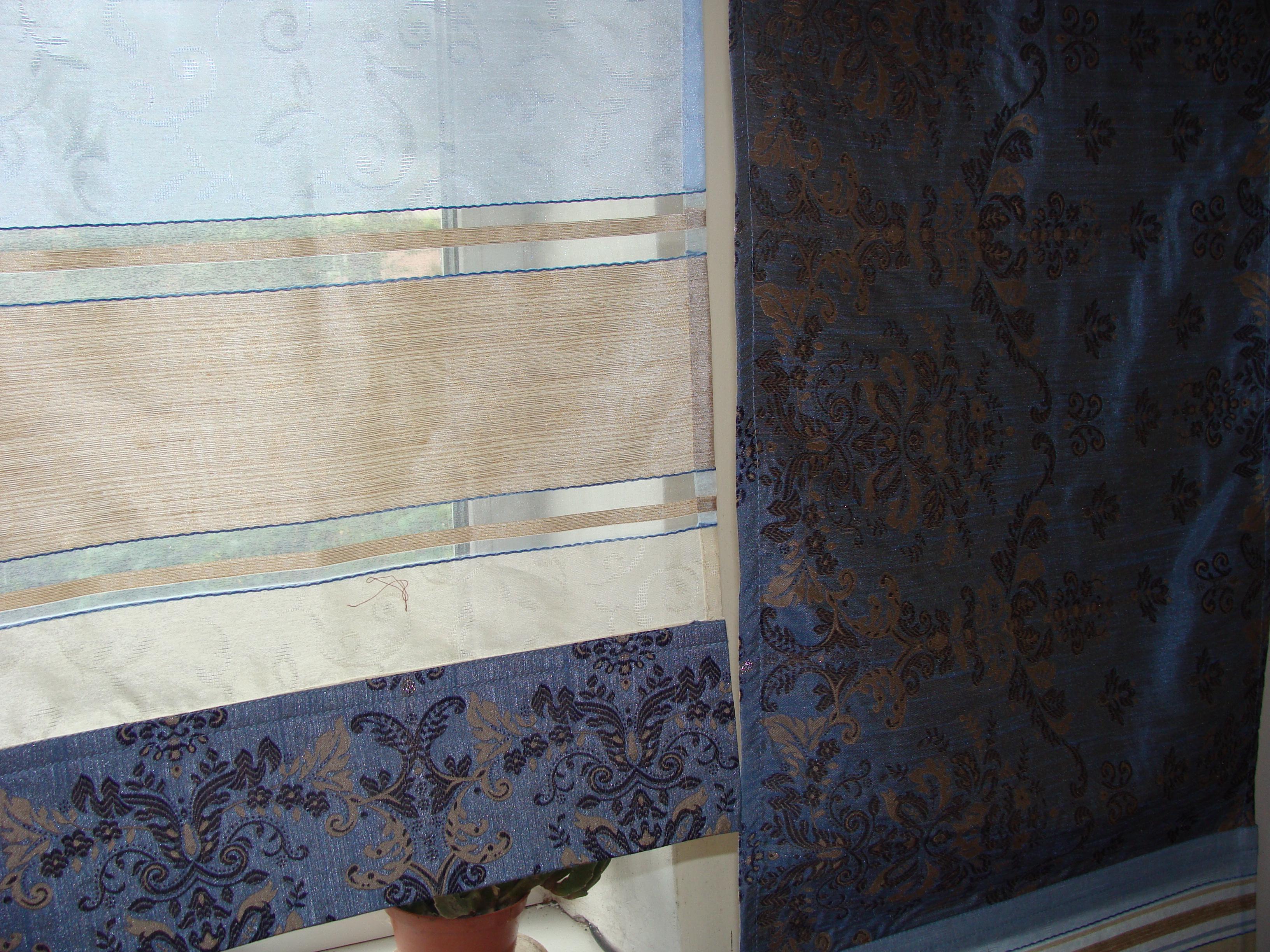 Комплект панельных занавесок Firanka карниз 220 см Арда 5 шт. Синий с золотистым (21_7п) - фото 4 Комплект панельных занавесок Firanka карниз 220 см Арда 5 шт. Синий с золотистым (21_7п) - фото 4