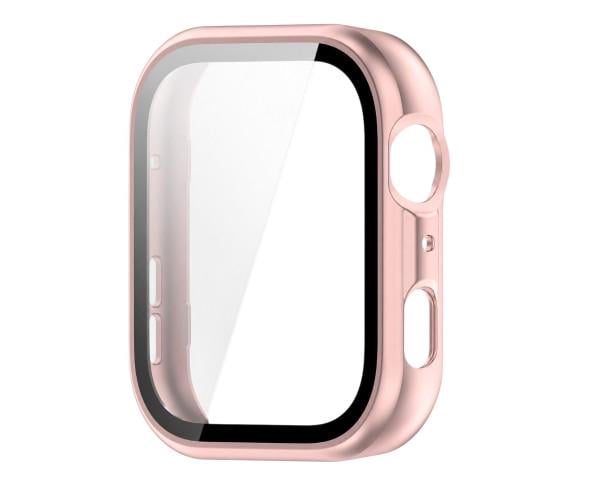 Чехол с защитным стеклом Protective Cover with Glass для Huawei Watch Fit 5 Pro Розово-золотой