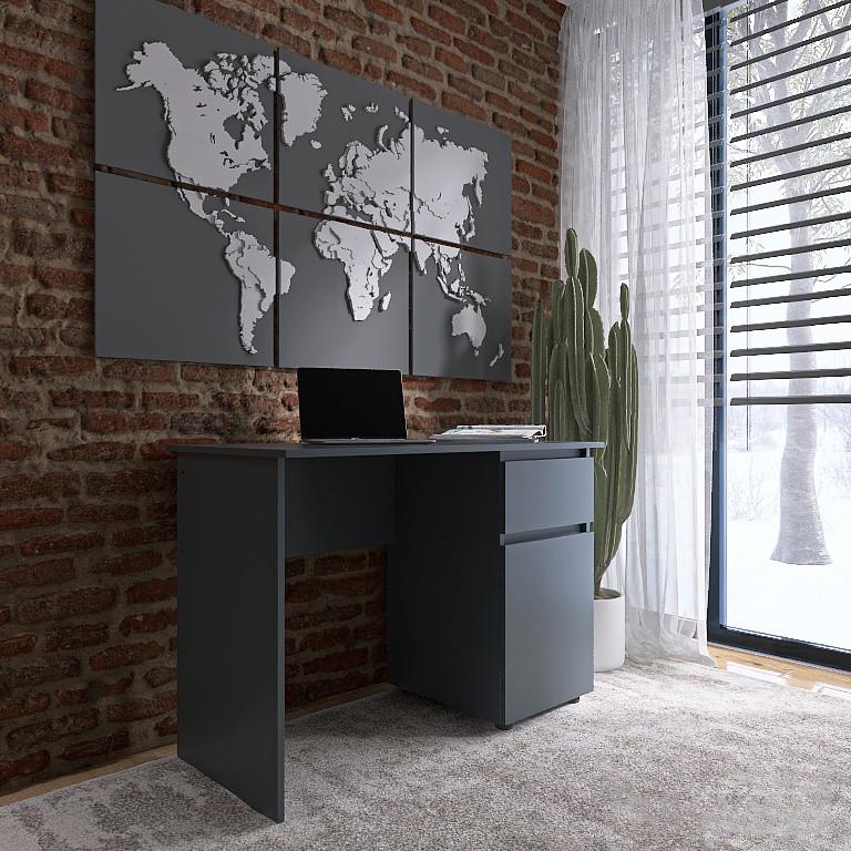 Компьютерный стол Еверест СЛ-1 Лайт 110х55х77 см Графит (DTM-4909) - фото 4 Компьютерный стол Еверест СЛ-1 Лайт 110х55х77 см Графит (DTM-4909) - фото 4