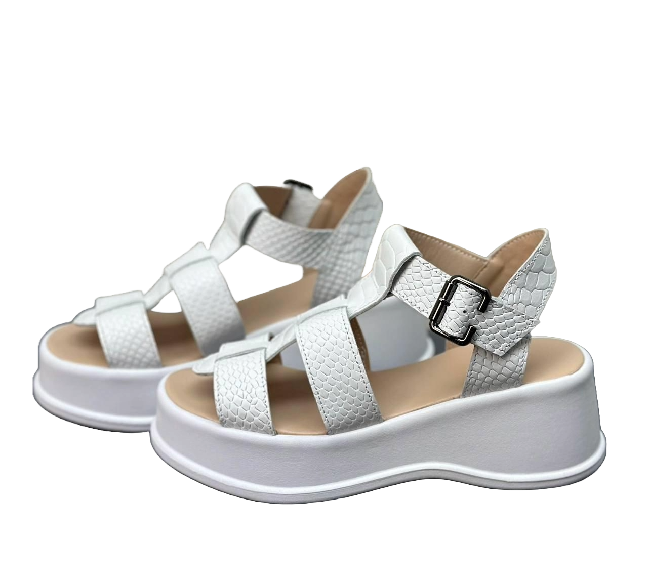 Босоніжки жіночі преміум р. 38 Білий (55706)