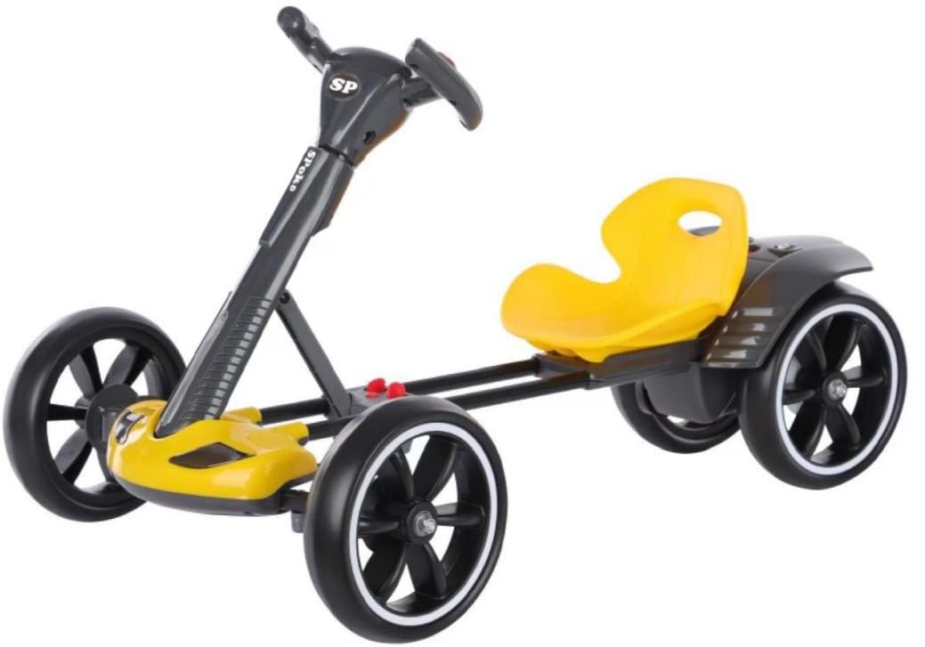 Електрокарт дитячий Spoko SP-V17 6V4,5 з пультом керування Жовтий (6922)