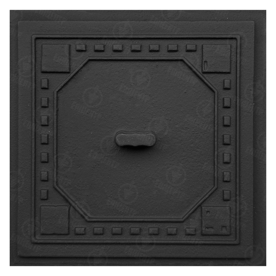 Дверка-сажетруска Булат Микс чугунная чистящая 170x170 мм