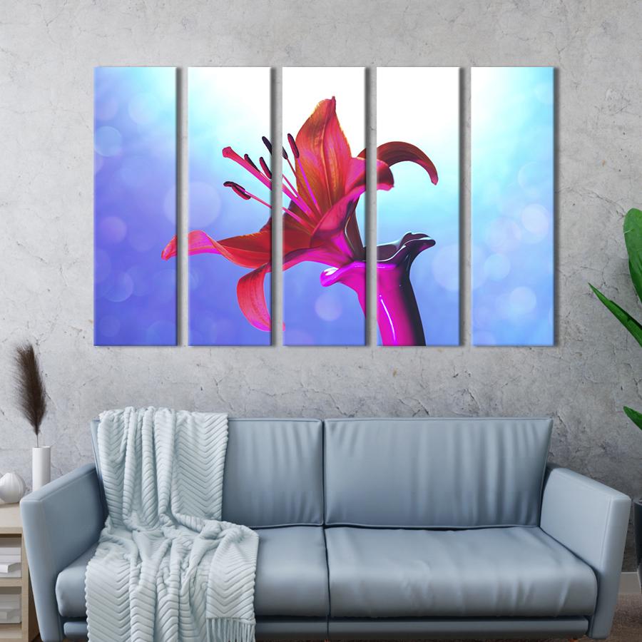 Картина на полотні Погана яскрава лілія 87x50 см (954-51)