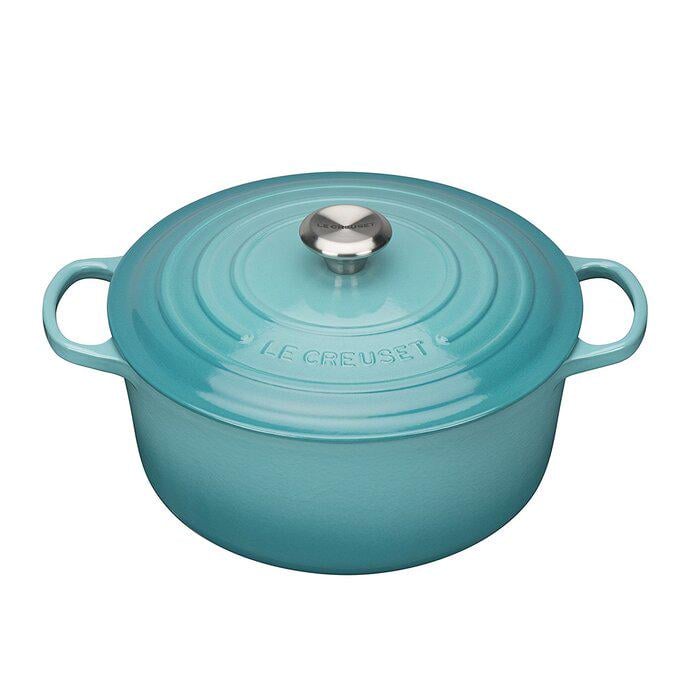 Кастрюля жаропрочная Le Creuset Signature с крышкой 24 см 4,2 л Бирюзовый