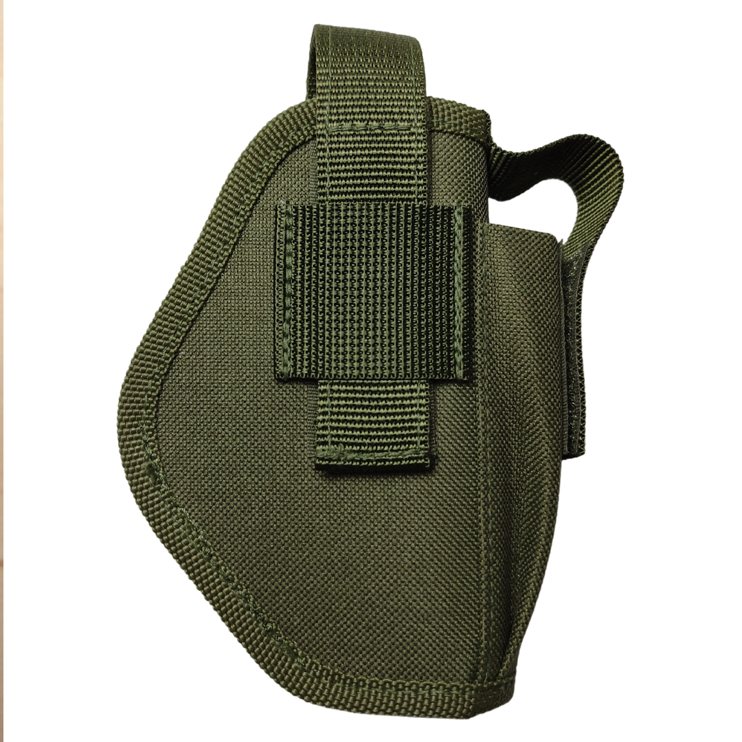 Кобура для ПМ Волмас з системою кріплення Molle/кишенею для магазина/тренчиком шнуром страхувальним Олива (9099) - фото 3 Кобура для ПМ Волмас з системою кріплення Molle/кишенею для магазина/тренчиком шнуром страхувальним Олива (9099) - фото 3