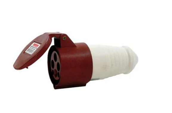 Силова розетка E.NEXT e.socket.pro.4.32 3P+PE 32А 380 В переносна IP44 Червоний (p012020)