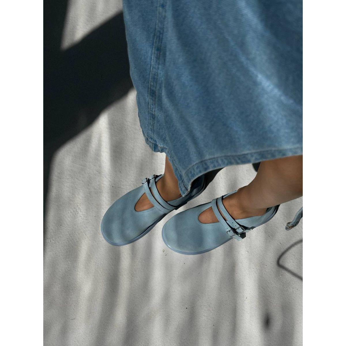 Балетки женские Oldcom Chloe р. 39 натуральная замша Голубой (2000000217475) - фото 3 Балетки женские Oldcom Chloe р. 39 натуральная замша Голубой (2000000217475) - фото 3