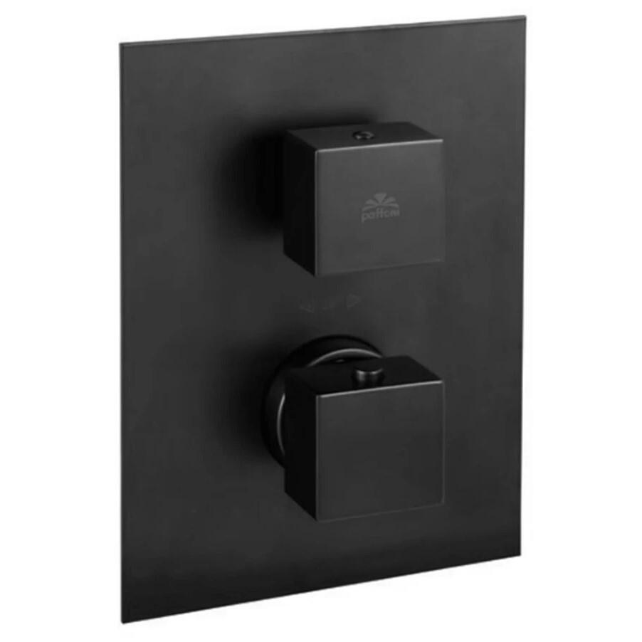 Смеситель скрытый PAFFONI Light LEQ518NO/M с термостатом Черный (168715)