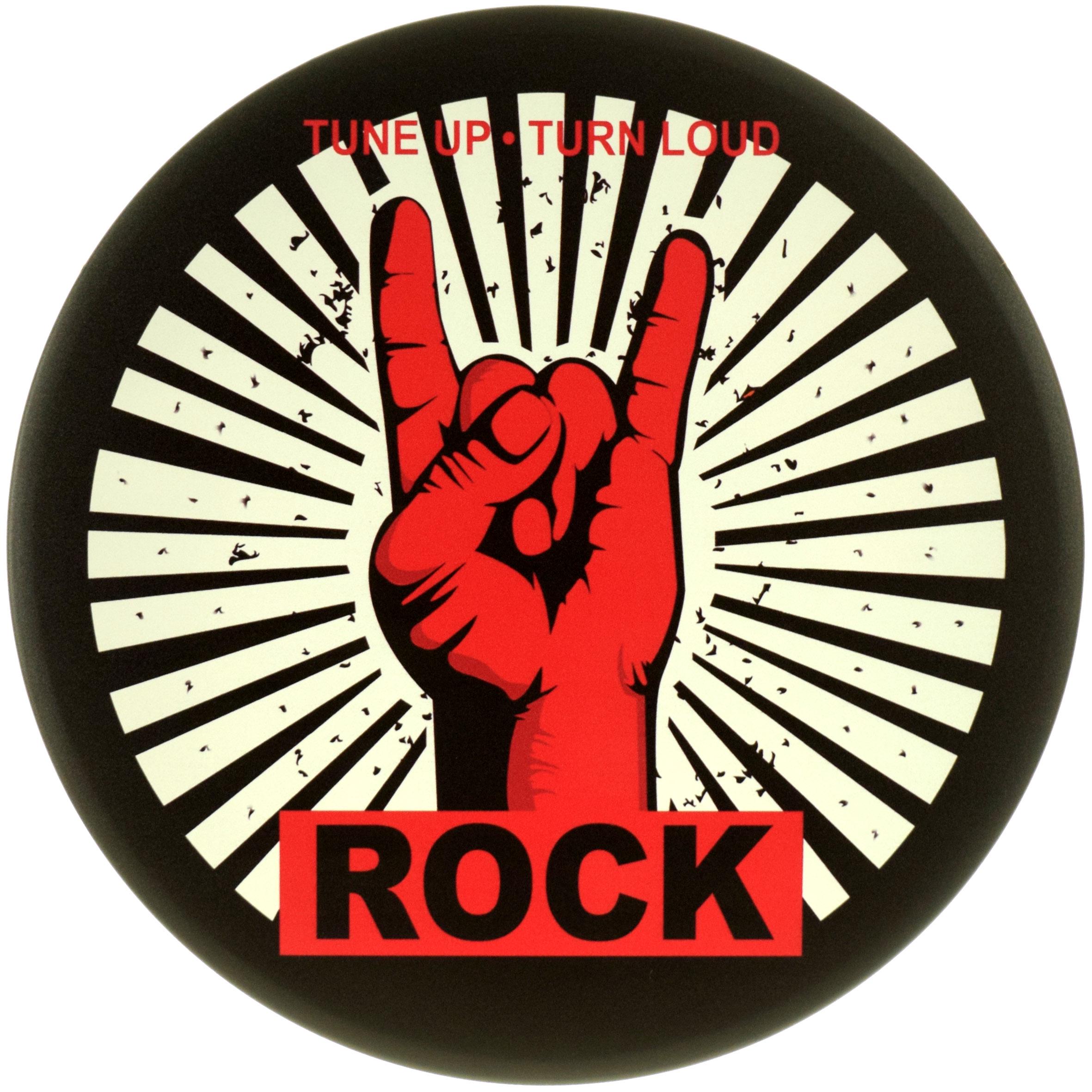Табличка металева "Rock Tune Up, Turn Loud" 30 см (ms-104167)