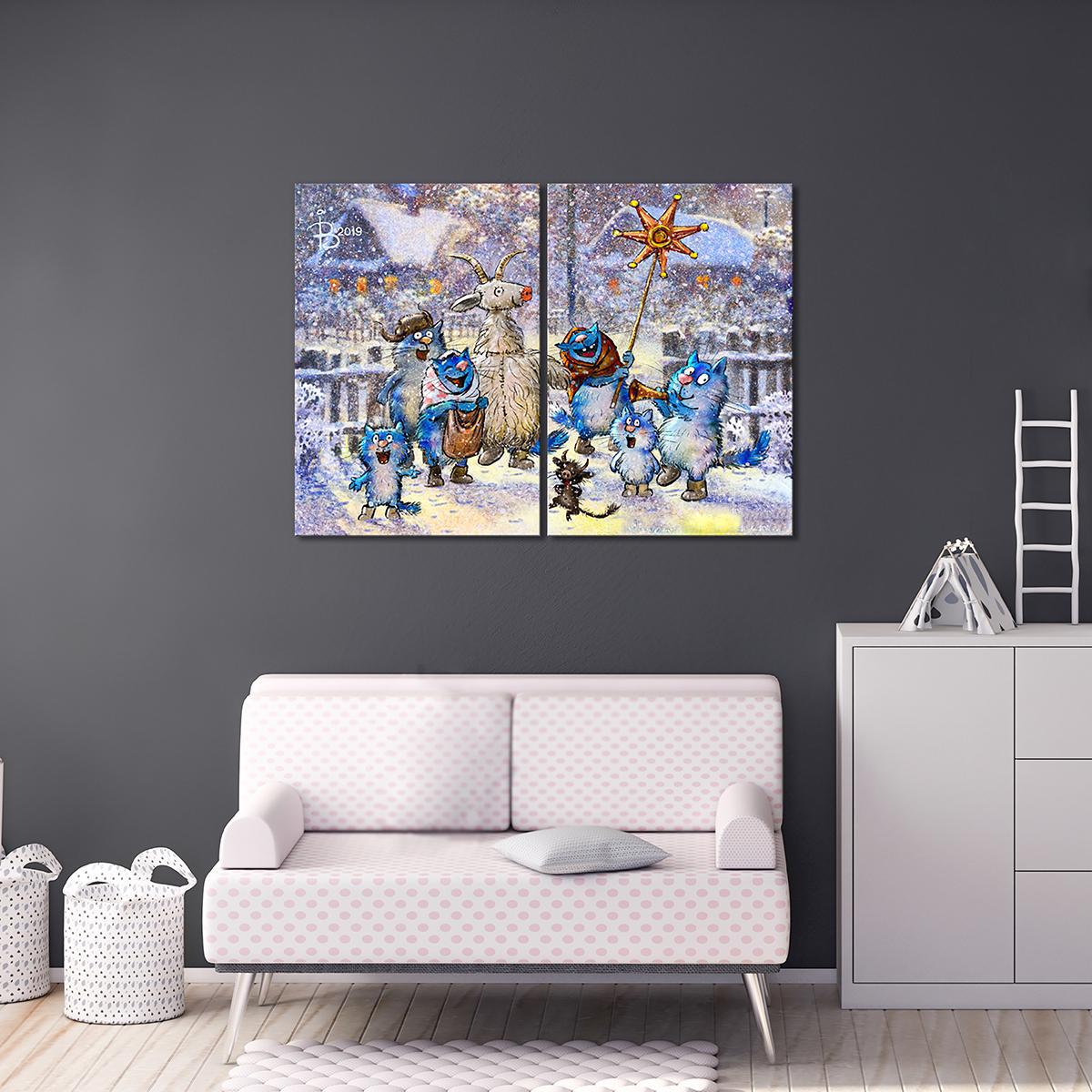 Модульная картина Колядниця 2 модуля 50x75 см