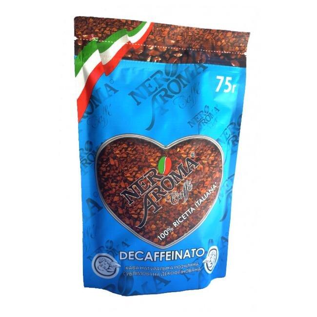 Кофе растворимый Nero Aroma без кофеина 75 г (728421965)