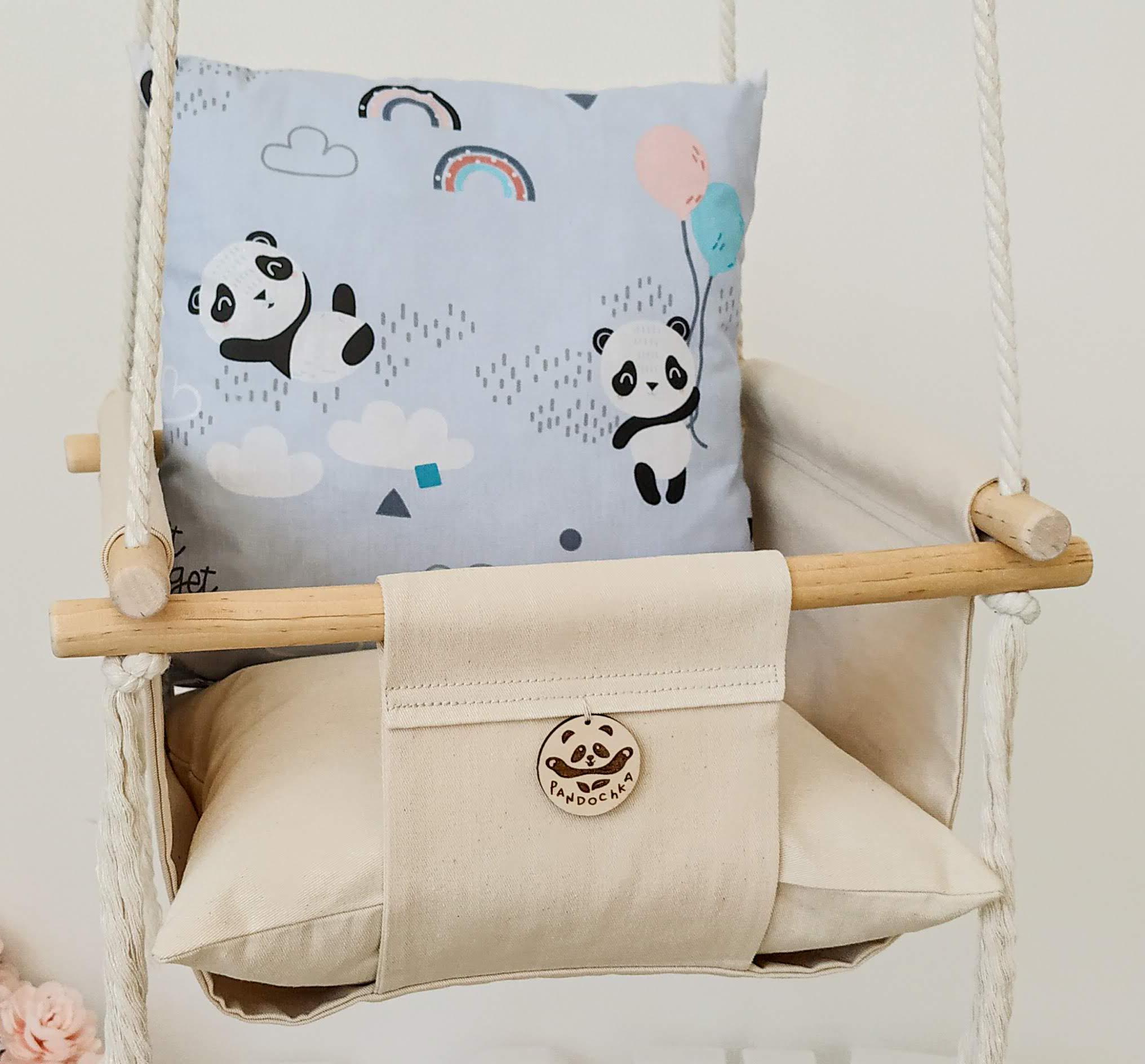 Тканинна дитяча гойдалка 40х40 см Пандочки (18850386-De)
