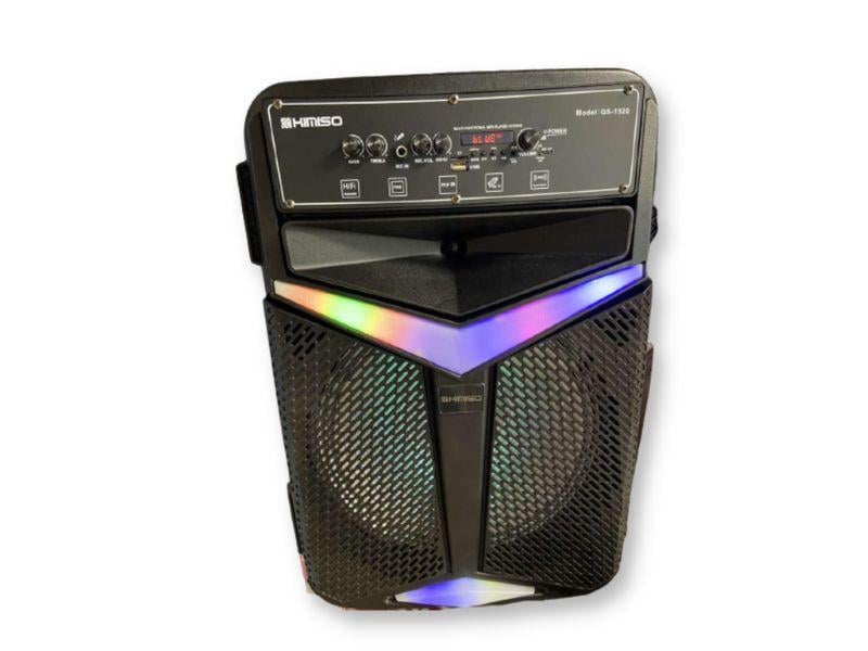 Акустическая система XPRO QS-1520 аккумуляторная 150 Вт USB/SD/FM радио/Bluetooth/микрофон/ДУ (QS-1520)