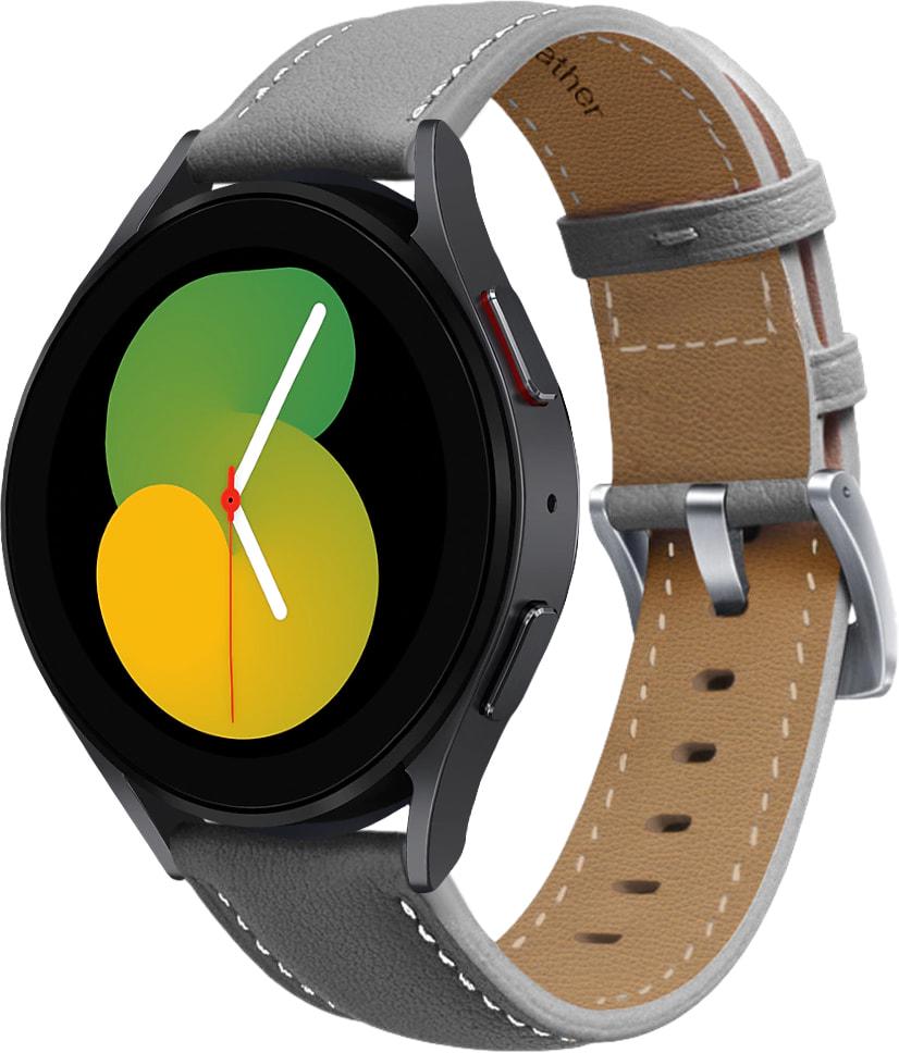 Ремешок кожаный Folsa для Galaxy Watch 5 40 мм Grey (31537-33)