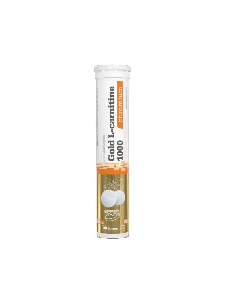 Жиросжигатель Olimp Gold L-carnitine 1000 Chromium Orange 20 таблеток - фото 1