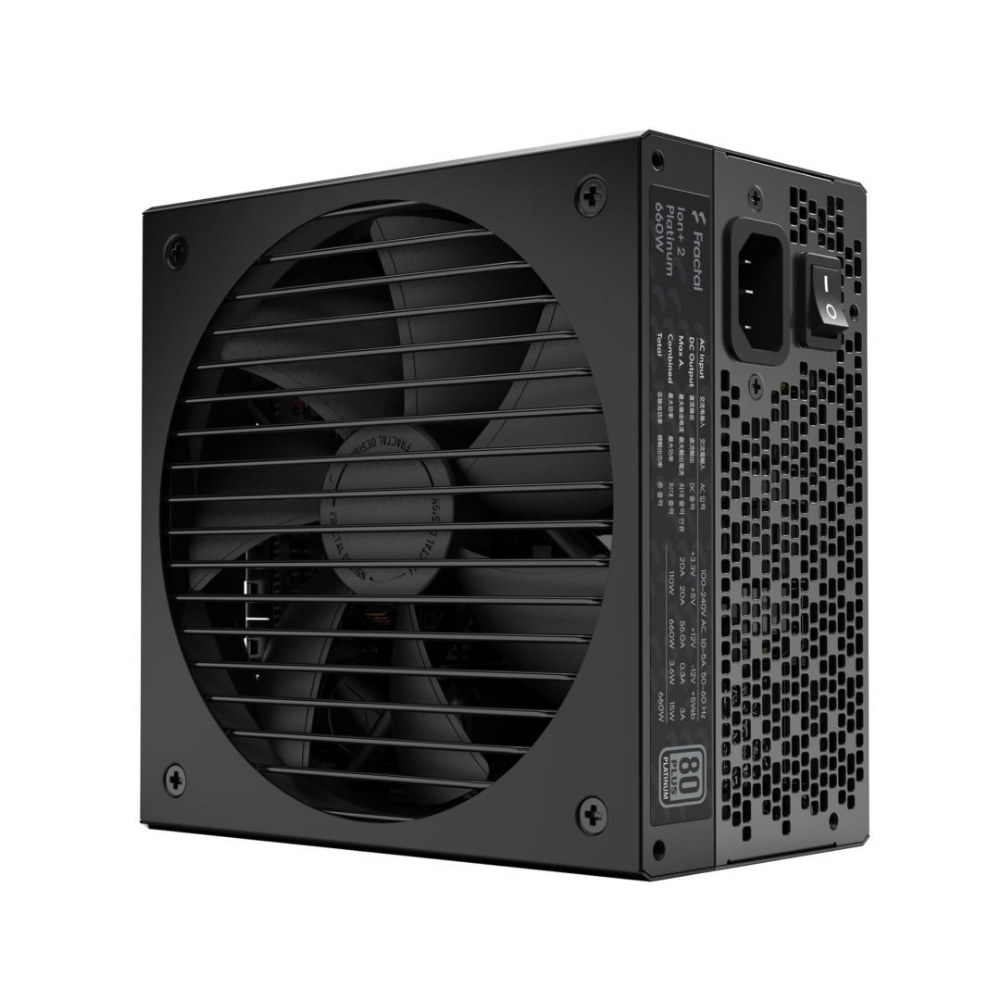 Блок живлення Fractal Design Ion+2 Platinum 660W комп'ютерний 660 Вт (580271) - фото 1