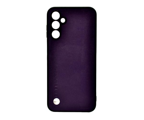 Кожаный чехол - накладка CODE Tactile Experience для Samsung Galaxy M14 Фиолетовый Кожаный чехол - накладка CODE Tactile Experience для Samsung Galaxy M14 Фиолетовый