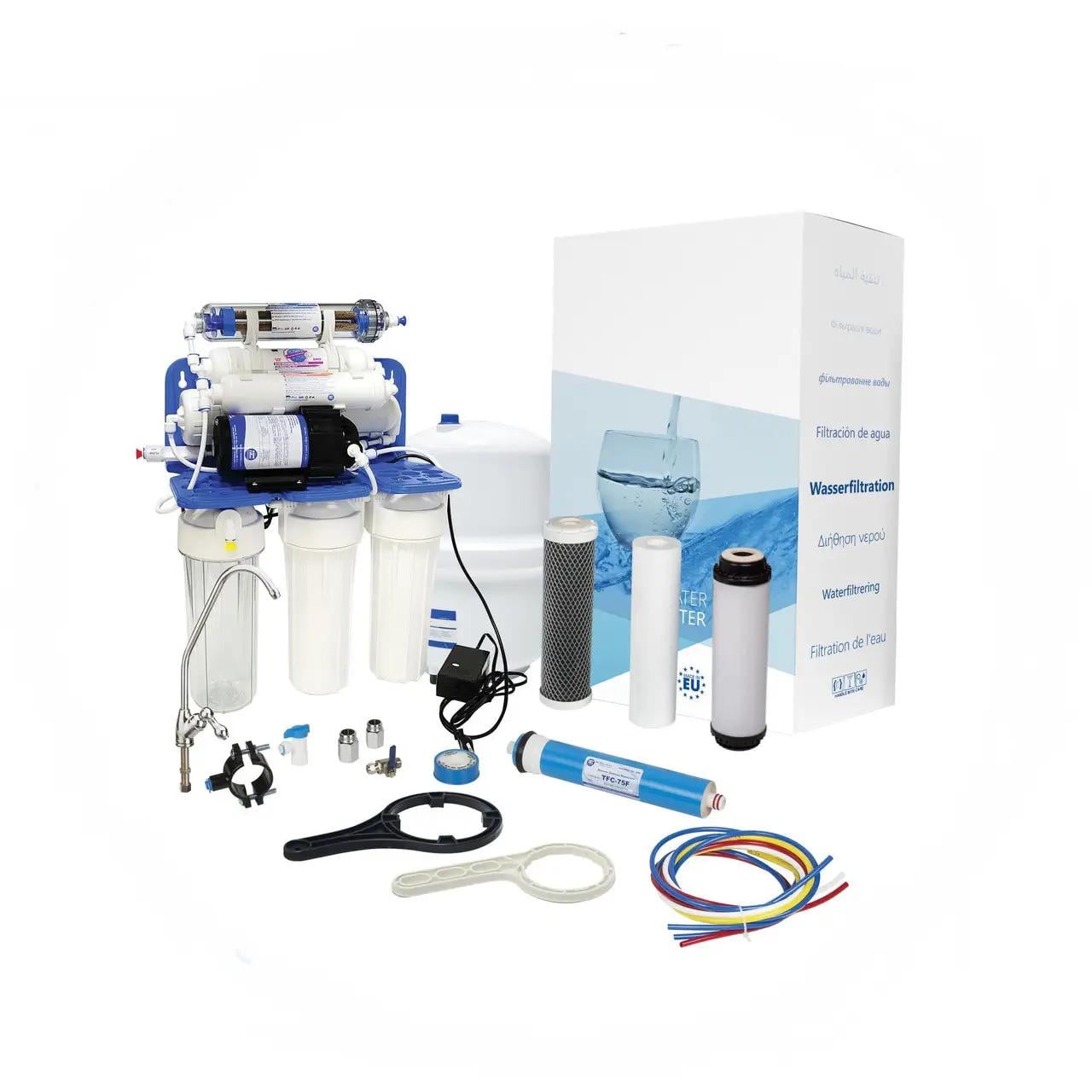 Система Aquafilter обратного осмоса FRO8JGMP Голубая лагуна 8 (RP75139715)