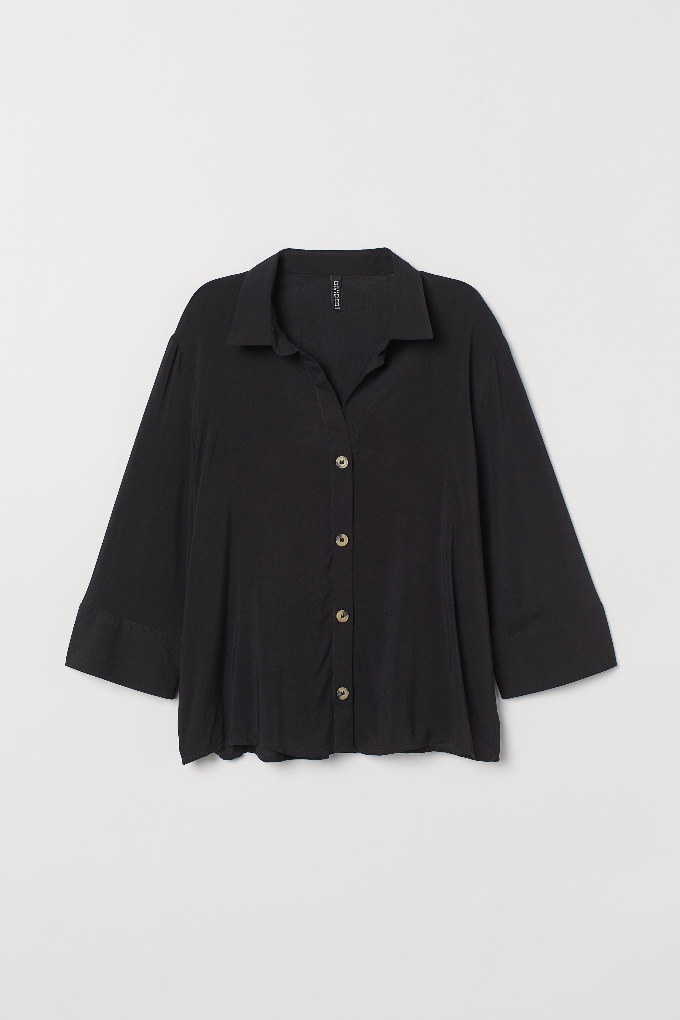 Блуза H&M р. 44 Черный (6895139)